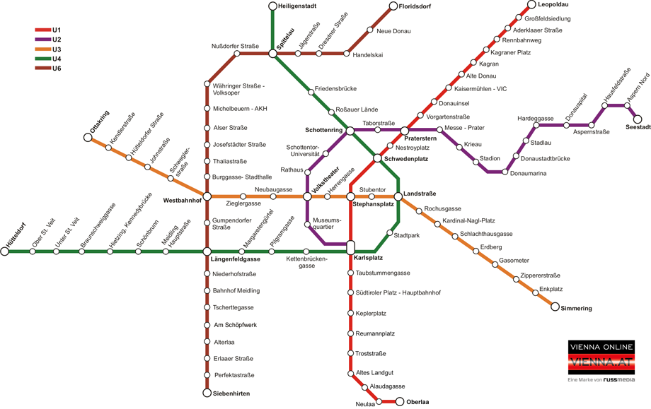 U-Bahn Plan Wien